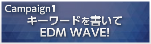＜キーワードを書いてEDM WAVE!＞