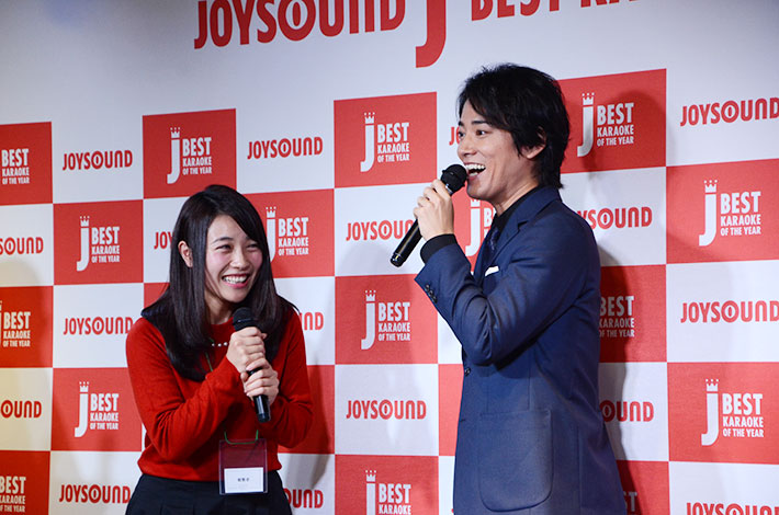 来場者が「海の声」を披露！ご本人を前に緊張しながらも、見事に歌い切りました。